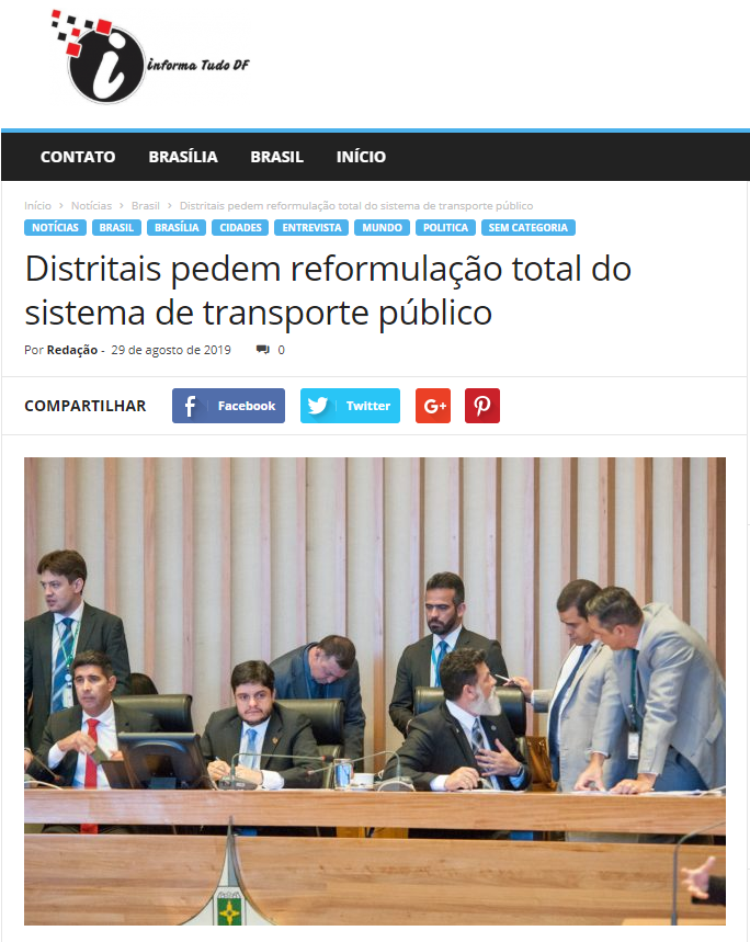 Informa Tudo DF: Distritais pedem reformulação total do sistema de transporte público