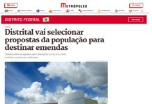 Metrópoles: Distrital vai selecionar propostas da população para destinar emendas