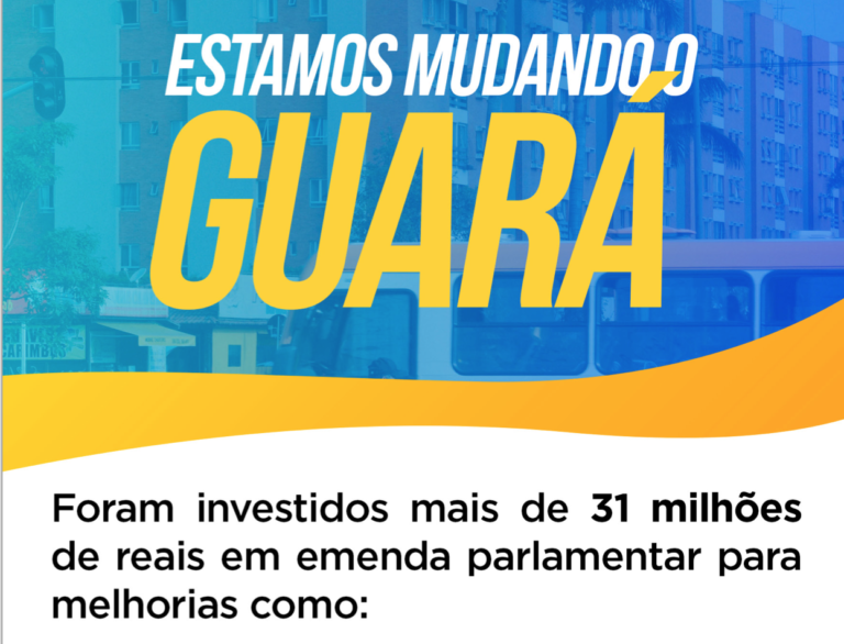 Cartilha: estamos mudando o Guará. Panfletão