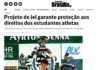 Jornal de Brasília: Projeto de lei garante proteção aos direitos dos estudantes atletas