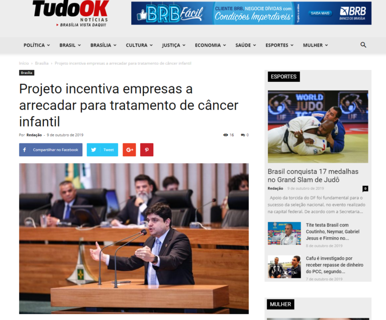 Tudo Ok: Projeto incentiva empresas a arrecadar para tratamento de câncer infantil