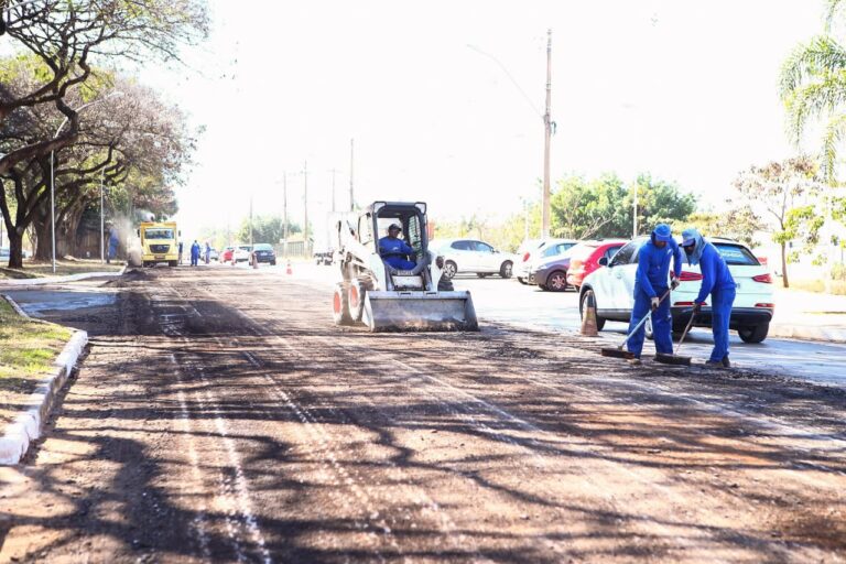 Iniciadas obras de pavimentação asfáltica no Park Sul