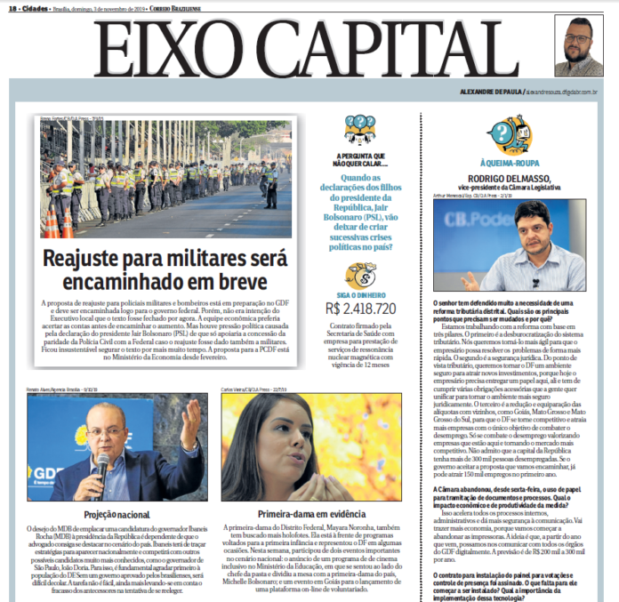 Correio Braziliense, Eixo Capital: Entrevista Rodrigo Delmasso, Vice-presidente da Câmara Legislativa Correio Braziliense, Eixo Capital: Entrevista Rodrigo Delmasso, Vice-presidente da Câmara Legislativa