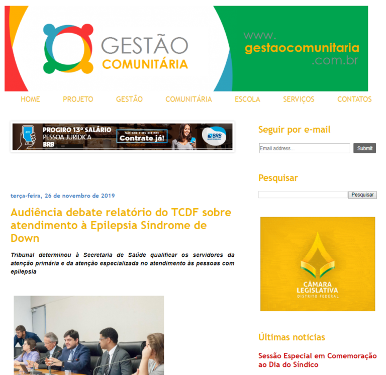 Gestão Comunitária: Audiência debate relatório do TCDF sobre atendimento à Epilepsia Síndrome de Down