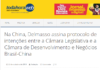 Toda Hora Web: Na China, Delmasso assina protocolo de intenções entre a Câmara Legislativa e a Câmara de Desenvolvimento e Negócios Brasil-China