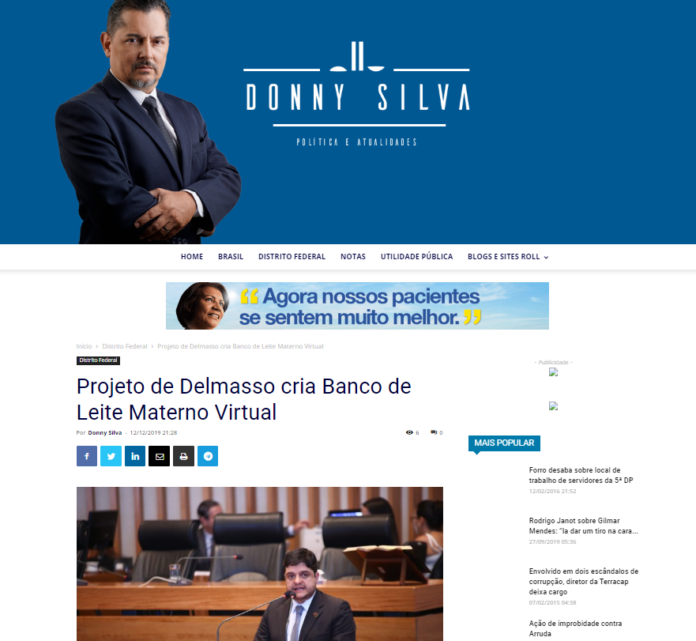 Donny Silva: Projeto de Delmasso cria Banco de Leite Materno Virtual