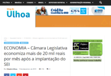 Blog do Ulhoa: ECONOMIA – Câmara Legislativa economiza mais de 20 mil reais por mês após a implantação do SEI Blog do Ulhoa: ECONOMIA – Câmara Legislativa economiza mais de 20 mil reais por mês após a implantação do SEI