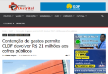 Política Distrital: Contenção de gastos permite CLDF devolver R$ 21 milhões aos cofres públicos Política Distrital: Contenção de gastos permite CLDF devolver R$ 21 milhões aos cofres públicos