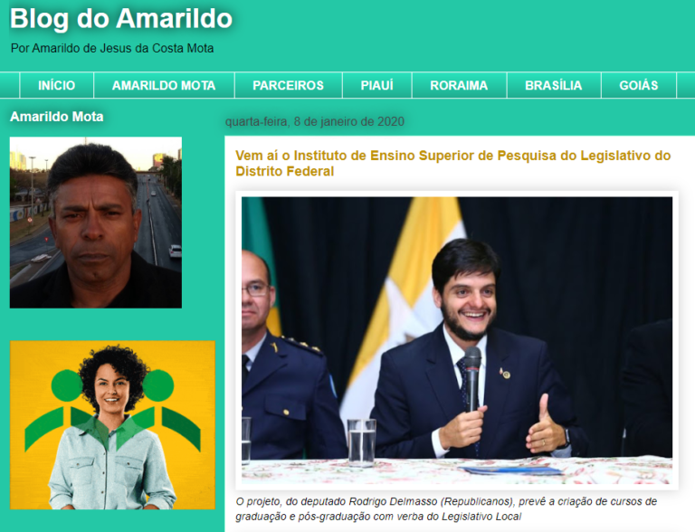Blog do Amarildo: Vem aí o Instituto de Ensino Superior de Pesquisa do Legislativo do Distrito Federal