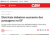 Rádio CBN Brasília FM: Tema do dia CBN: aumento do preço da passagem do transporte coletivo no DF Rádio CBN Brasília FM: Tema do dia CBN: aumento do preço da passagem do transporte coletivo no DF