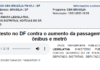 Rádio CBN: Protesto no DF contra o aumento da passagem de ônibus e metrô Rádio CBN: Protesto no DF contra o aumento da passagem de ônibus e metrô