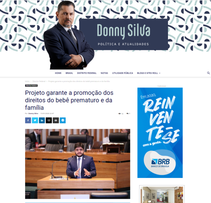 Donny Silva: Projeto garante a promoção dos direitos do bebê prematuro e da família