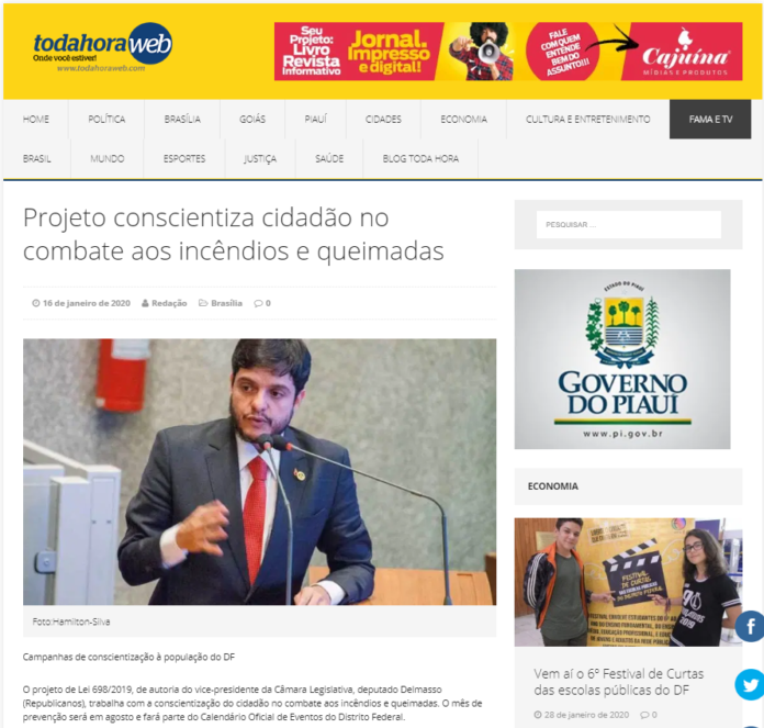 Toda Hora Web: Projeto conscientiza cidadão no combate aos incêndios e queimadas Toda Hora Web: Projeto conscientiza cidadão no combate aos incêndios e queimadas