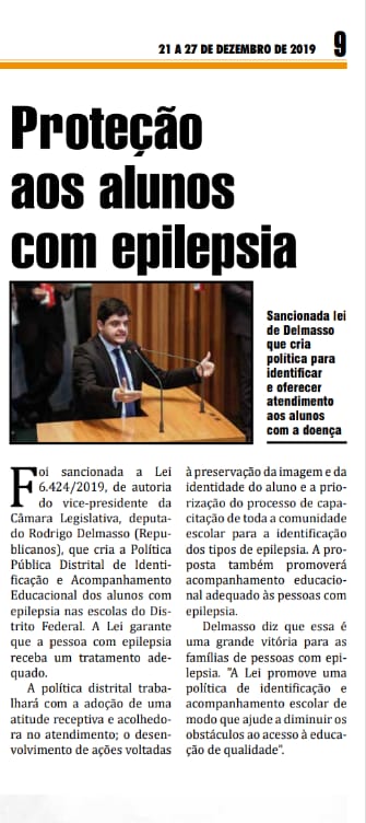 Jornal do Guará: Proteção aos alunos com epilepsia