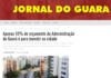 Jornal do Guará: Apenas 10% do orçamento da Administração do Guará é para investir na cidade