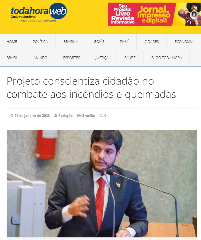 Toda Hora Web: Projeto conscientiza cidadão no combate aos incêndios e queimadas