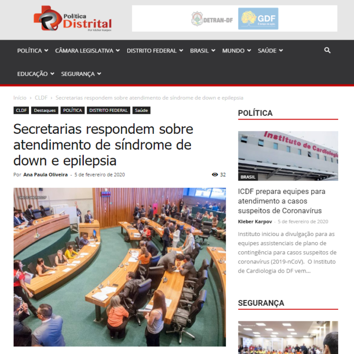 Política Distrital: Secretarias respondem sobre atendimento de síndrome de down e epilepsia