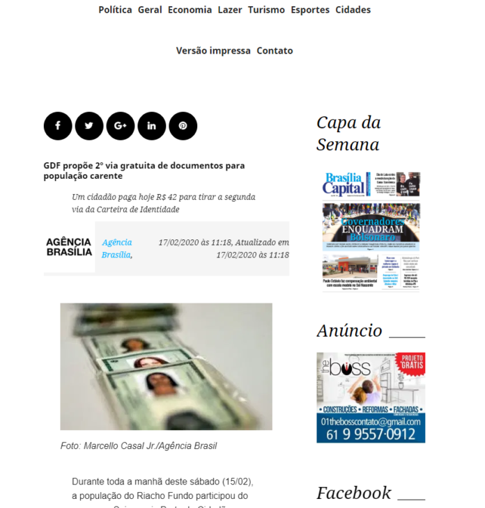Brasília Capital: GDF propõe 2º via gratuita de documentos para população carente