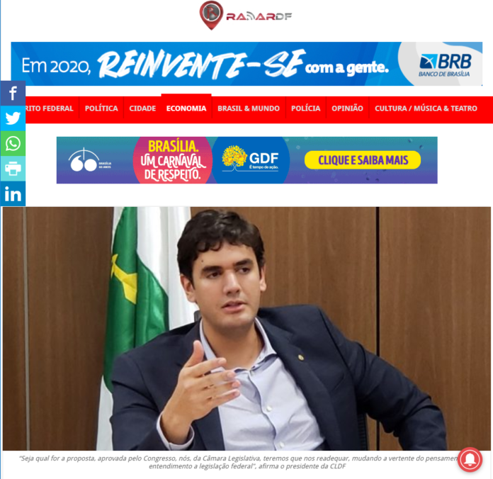 Radar DF: Rafael Prudente diz que os distritais vão debater projeto de reforma tributária para o DF