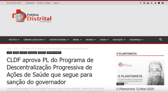 Política Distrital: CLDF aprova PL do Programa de Descentralização Progressiva de Ações de Saúde que segue para sanção do governador