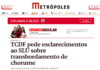 Metrópoles: TCDF pede esclarecimentos ao SLU sobre transbordamento de chorume Metrópoles: TCDF pede esclarecimentos ao SLU sobre transbordamento de chorume