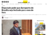 Jornal de Brasília: Deputado pede que Aeroporto de Brasília seja fechado para voos de fora Jornal de Brasília: Deputado pede que Aeroporto de Brasília seja fechado para voos de fora