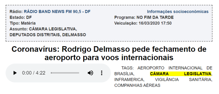 Rádio Band News FM - No Fim da Tarde 16/03/2020 17h50