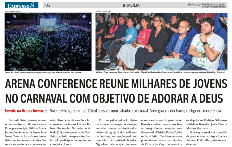 Expresso DF: Arena conference reúne milhares de jovens no carnaval com objetivo de adorar a Deus