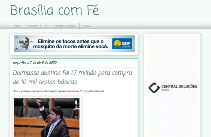 Brasília com Fé: Delmasso destina R$ 1,7 milhão para compra de 10 mil cestas básicas