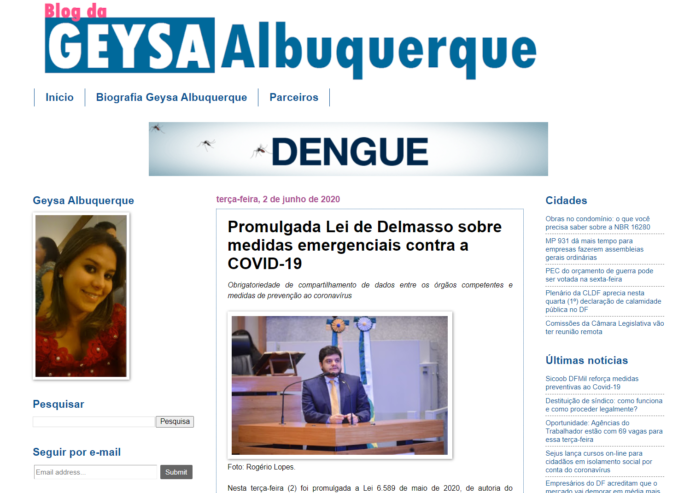 Blog da Geysa Albuquerque: Promulgada Lei de Delmasso sobre medidas emergenciais contra a COVID-19