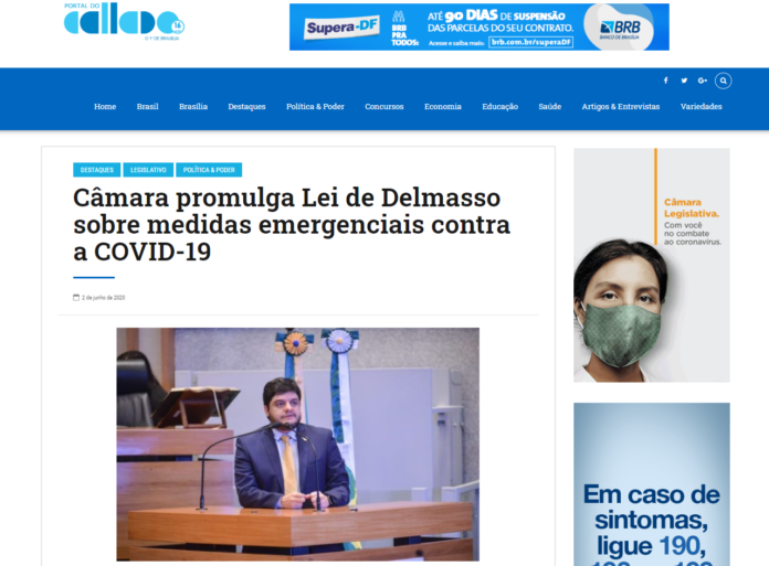 Blog do Callado: Câmara promulga Lei de Delmasso sobre medidas emergenciais contra a COVID-19 Blog do Callado: Câmara promulga Lei de Delmasso sobre medidas emergenciais contra a COVID-19