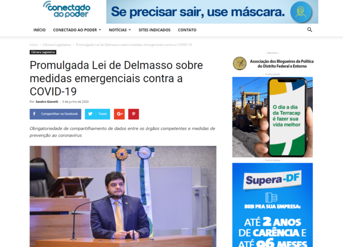Conectado ao Poder: Promulgada Lei de Delmasso sobre medidas emergenciais contra a COVID-19