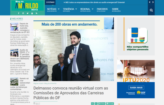 Blog do Amarildo: Delmasso convoca reunião virtual com as Comissões de Aprovados das Carreiras Públicas do DF