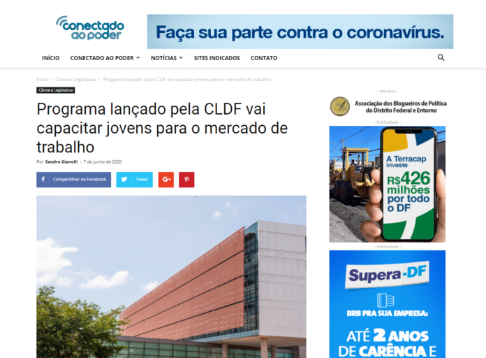 Conectado ao Poder: Programa lançado pela CLDF vai capacitar jovens para o mercado de trabalho