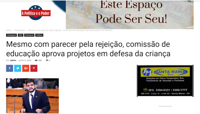 Política e Poder: Mesmo com parecer pela rejeição, comissão de educação aprova projetos em defesa da criança