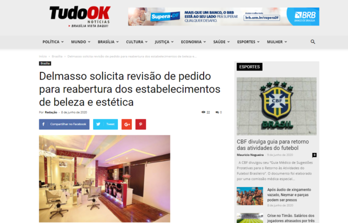 Tudo Ok Notícias: Delmasso solicita revisão de pedido para reabertura dos estabelecimentos de beleza e estética