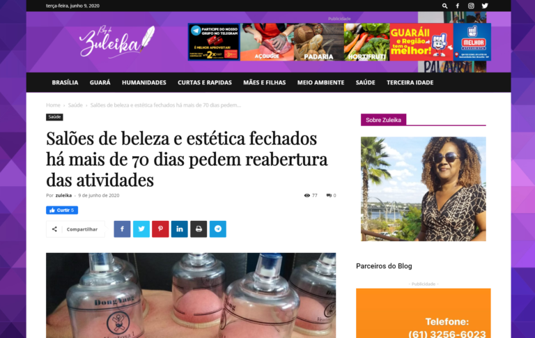 Blog da Zuleika: Salões de beleza e estética fechados há mais de 70 dias pedem reabertura das atividades
