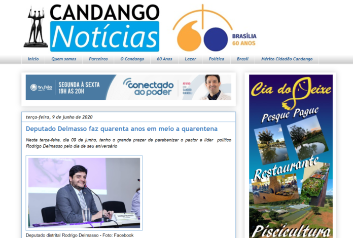 Candango Notícias: Deputado Delmasso faz quarenta anos em meio a quarentena