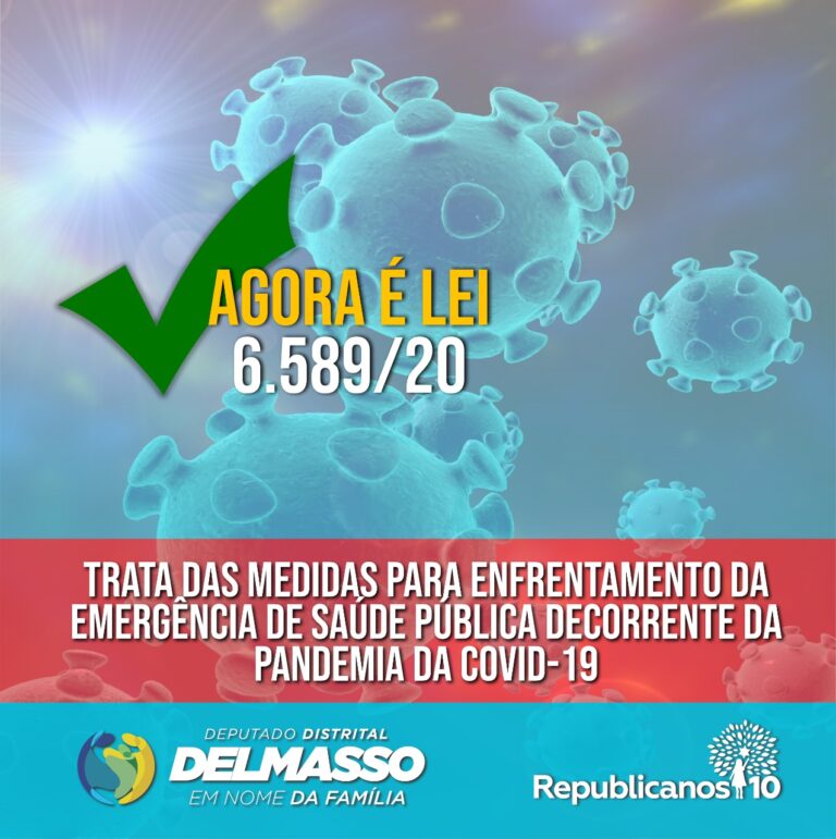 Promulgada Lei de Delmasso sobre medidas emergenciais contra a COVID-19