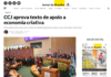 Jornal de Brasília: CCJ aprova texto de apoio a economia criativa Jornal de Brasília: CCJ aprova texto de apoio a economia criativa