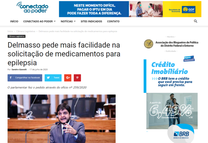 Conectado ao Poder: Delmasso pede mais facilidade na solicitação de medicamentos para epilepsia