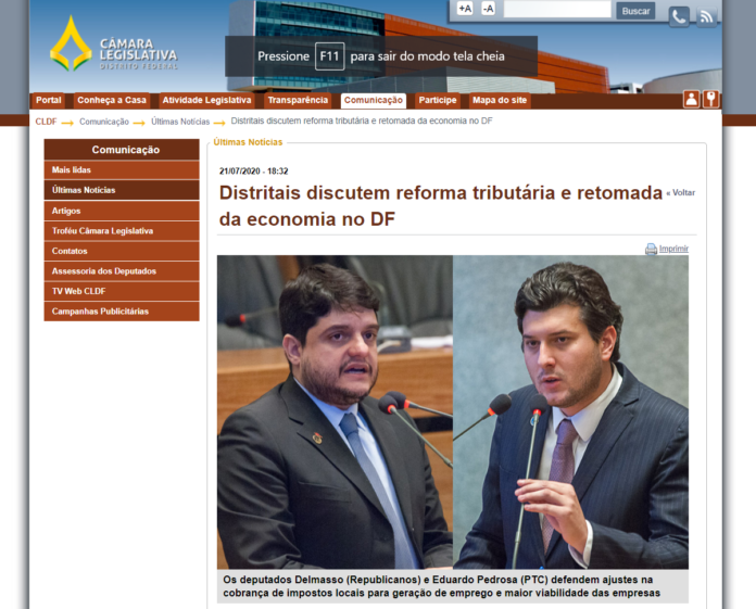 CLDF: Distritais discutem reforma tributária e retomada da economia no DF