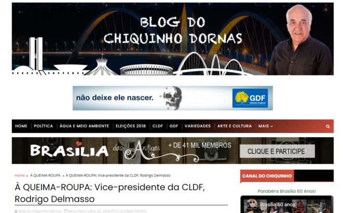 Blog do Chiquinho Dornas: À QUEIMA-ROUPA: Vice-presidente da CLDF, Rodrigo Delmasso Blog do Chiquinho Dornas: À QUEIMA-ROUPA: Vice-presidente da CLDF, Rodrigo Delmasso
