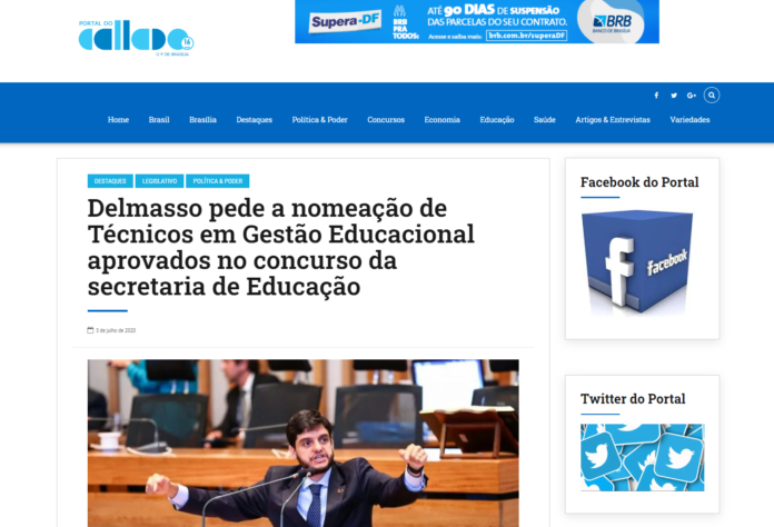 Portal do Callado: Delmasso pede a nomeação de Técnicos em Gestão Educacional aprovados no concurso da secretaria de Educação