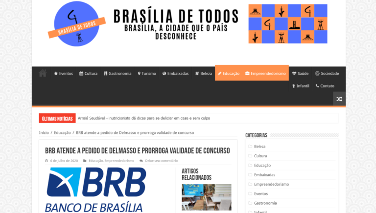 Brasília de Todos: BRB atende a pedido de Delmasso e prorroga validade de concurso