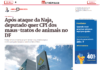 Metrópoles: Após ataque da Naja, deputado quer CPI dos maus-tratos de animais no DF Metrópoles: Após ataque da Naja, deputado quer CPI dos maus-tratos de animais no DF