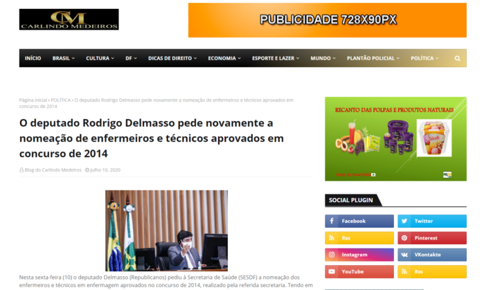 Blog do Carlindo Medeiros: O deputado Rodrigo Delmasso pede novamente a nomeação de enfermeiros e técnicos aprovados em concurso de 2014