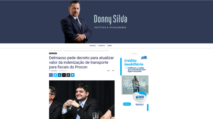 Donny Silva: Delmasso pede decreto para atualizar valor da indenização de transporte para fiscais do Procon