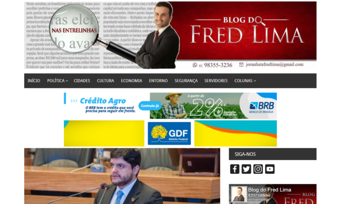 Blog do Fred Lima: ‘Iluminação do SIA ajuda a inibir a atuação de criminosos’, afirma distrital Delmasso Blog do Fred Lima: ‘Iluminação do SIA ajuda a inibir a atuação de criminosos’, afirma distrital Delmasso