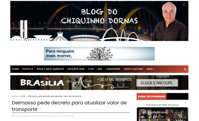 Blog do Chiquinho Dornas: Delmasso pede decreto para atualizar valor de transporte